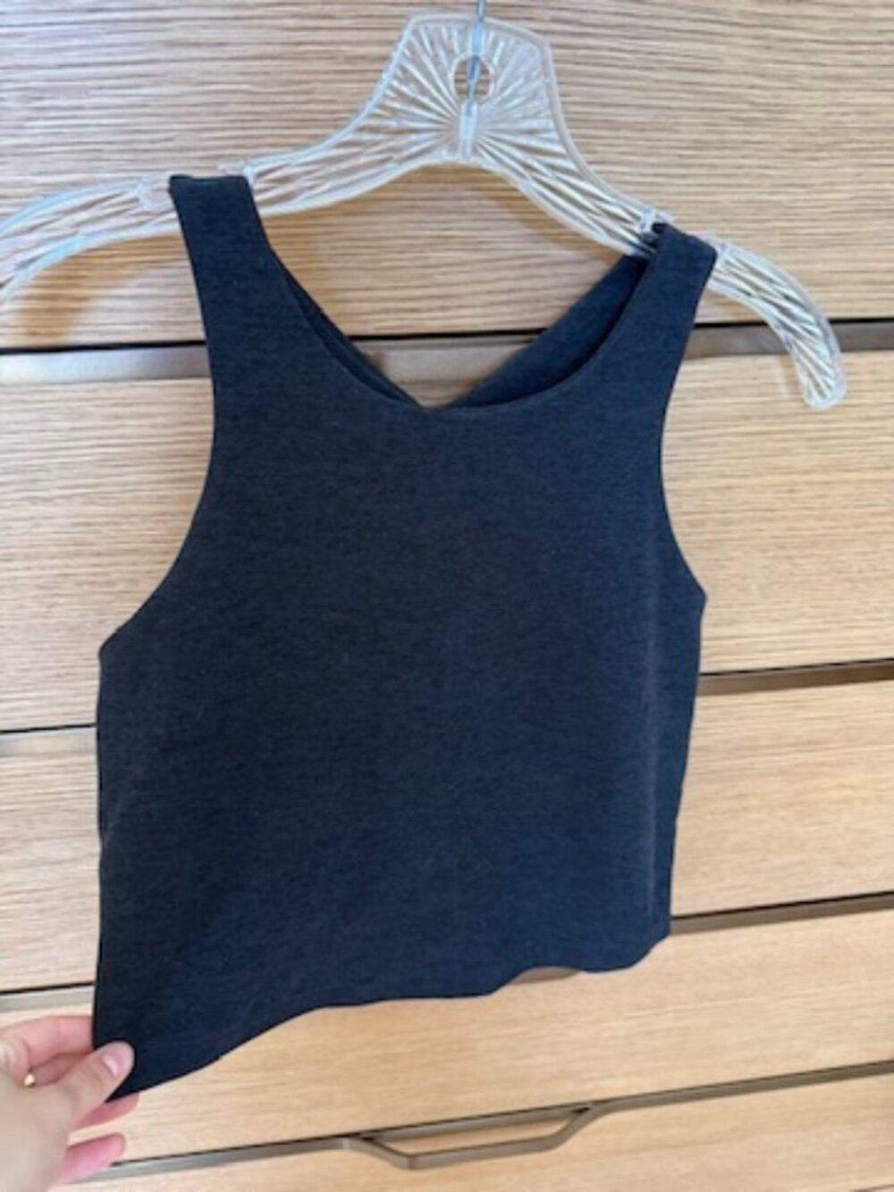 Spacedye Focus Cropped Tank (Darkest Night)